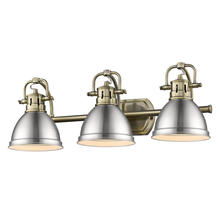  3602-BA3 AB-PW - Duncan 3 Light Bath Vanity